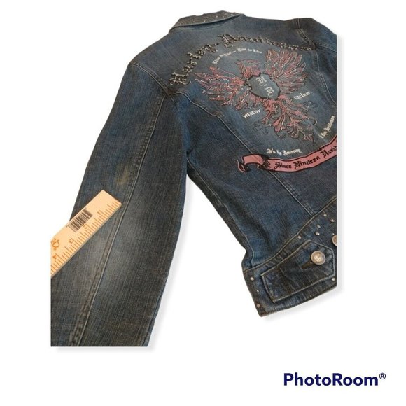 Women's Small S Harley-Davidson Denim Jacket 96141-07VW - Picture 12 of 12